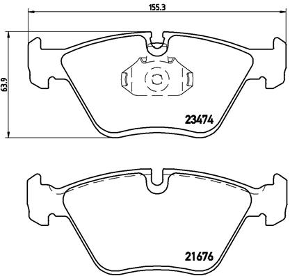 A.B.S. P 06 042 BREMBO Bremsbelagsatz, Scheibenbremse